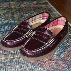 Burgundy Sperry Top-Sider Loafers
